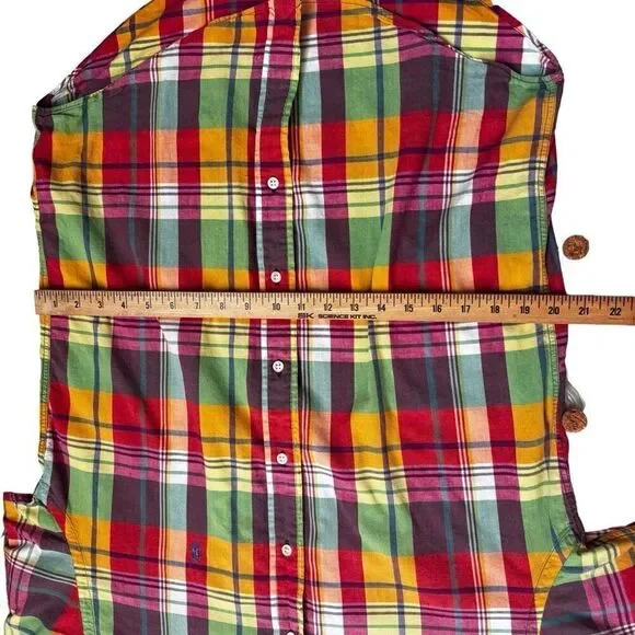 Ralph Lauren short sleeve plaid button down shirt size small - Picture 13 of 14